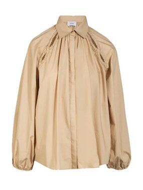 Merlette "Tiana" Cotton Top in Beige, size Small